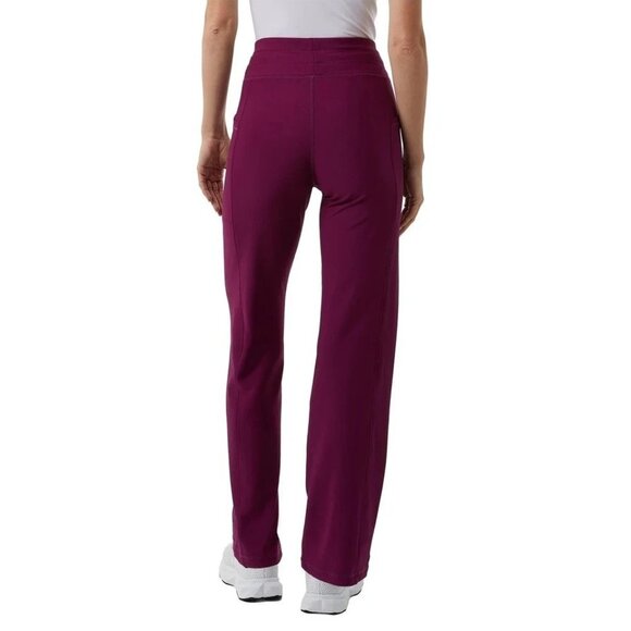 NEW 32 Degrees Cool Women's XS Active Flare Rib Pants Purple High Waist - Picture 2 of 11